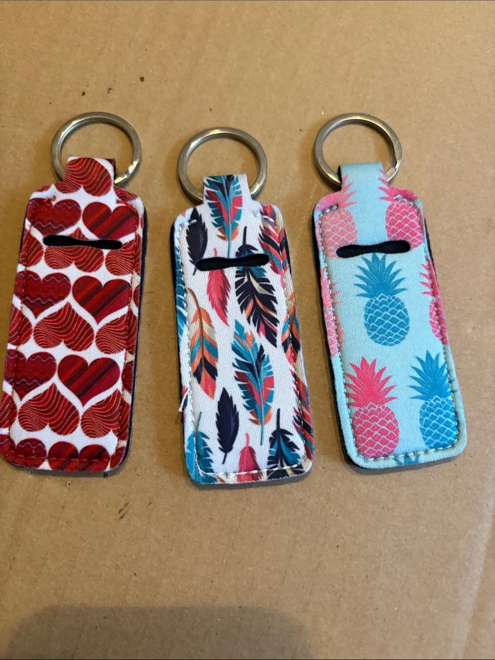 Keychain and chapstick holder